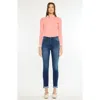 Kancan Janice Essentials High Rise Cigarette Leg Jeans In Blue