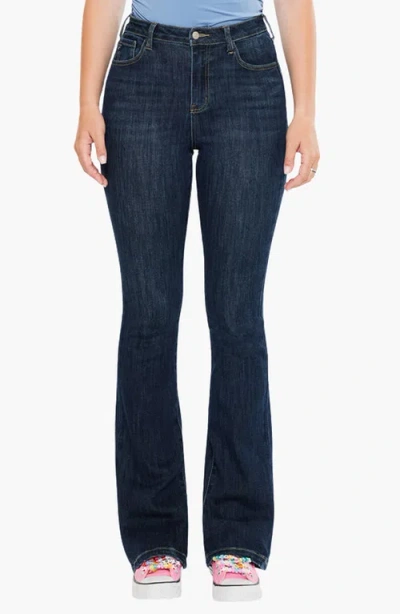 Kancan Janice High Rise Bootcut Jeans In Blue