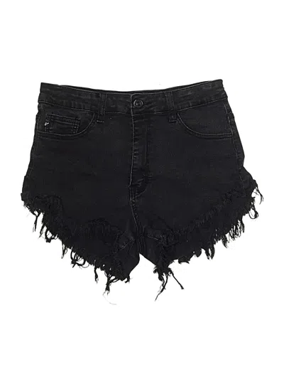 Pre-owned Kancan Jeans Denim Shorts In Black