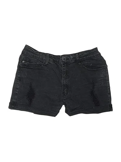 Pre-owned Kancan Jeans Denim Shorts In Black