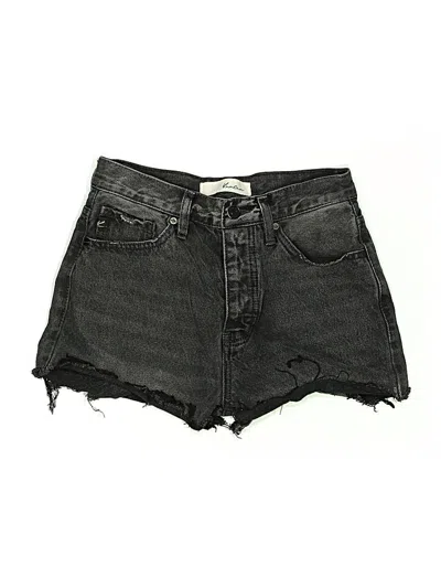 Pre-owned Kancan Jeans Denim Shorts In Black