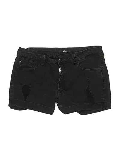 Pre-owned Kancan Jeans Denim Shorts In Black
