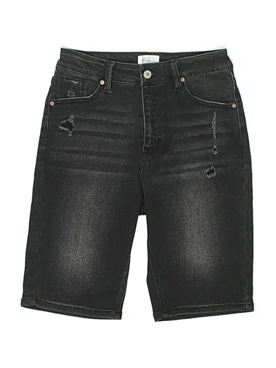Pre-owned Kancan Jeans Denim Shorts In Black