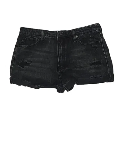 Pre-owned Kancan Jeans Denim Shorts In Black