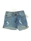 Kancan Jeans Denim Shorts In Blue