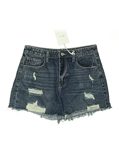 Kancan Jeans Denim Shorts In Blue