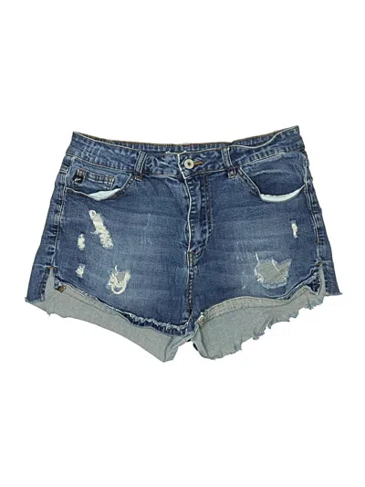 Pre-owned Kancan Jeans Denim Shorts In Blue