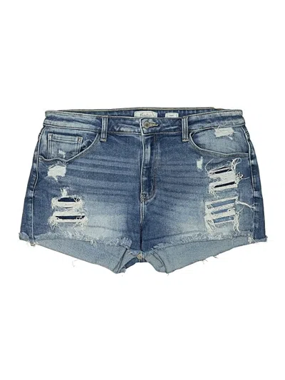 Pre-owned Kancan Jeans Denim Shorts In Blue