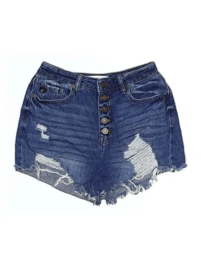 Pre-owned Kancan Jeans Denim Shorts In Blue