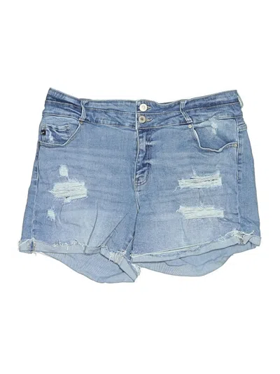Pre-owned Kancan Jeans Denim Shorts In Blue