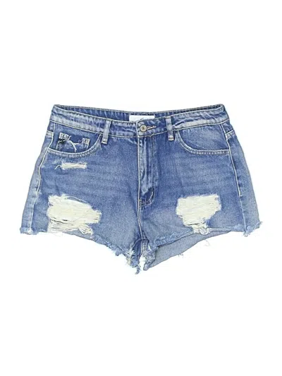 Pre-owned Kancan Jeans Denim Shorts In Blue