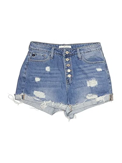 Pre-owned Kancan Jeans Denim Shorts In Blue