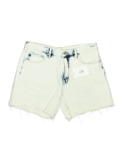 Kancan Jeans Denim Shorts In Green