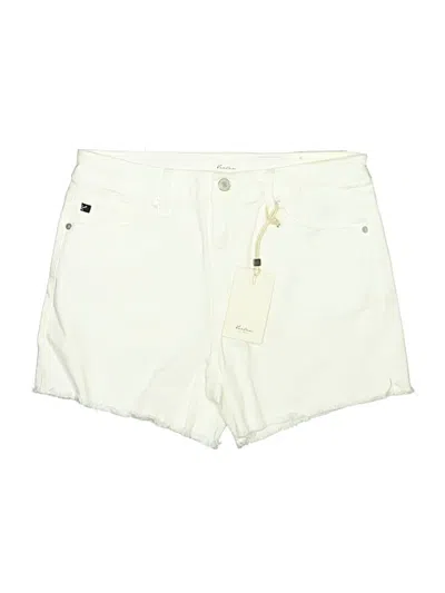 Pre-owned Kancan Jeans Denim Shorts In Ivory