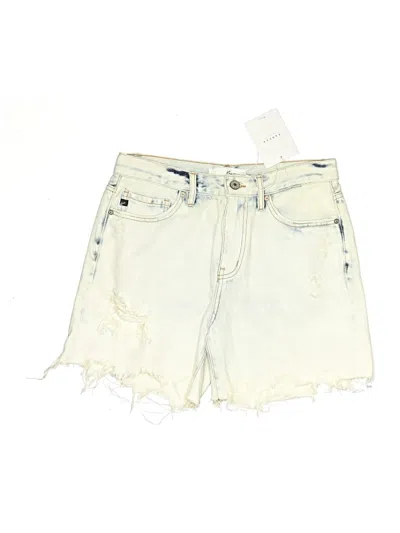 Pre-owned Kancan Jeans Denim Shorts In White