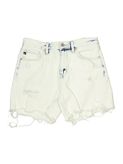 Pre-owned Kancan Jeans Denim Shorts In White