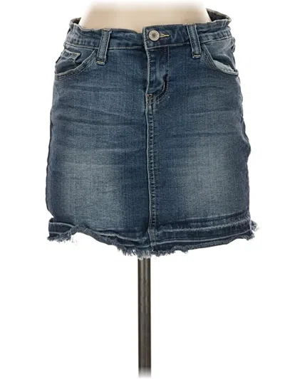 Pre-owned Kancan Jeans Denim Skirt In Blue
