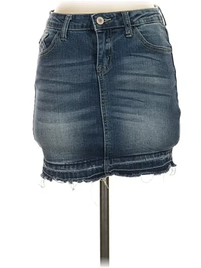 Pre-owned Kancan Jeans Denim Skirt In Blue