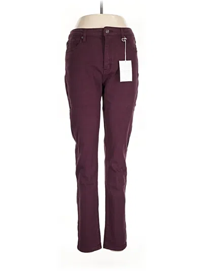 Pre-owned Kancan Jeans Jeggings In Burgundy