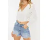 Kancan Jessa High Rise Shorts In Medium Wash In Multi