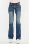 Kancan Jewel Low Rise Bootcut Jeans In Blue