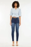 Kancan Julija Essentials High Rise Super Skinny Jeans In Blue