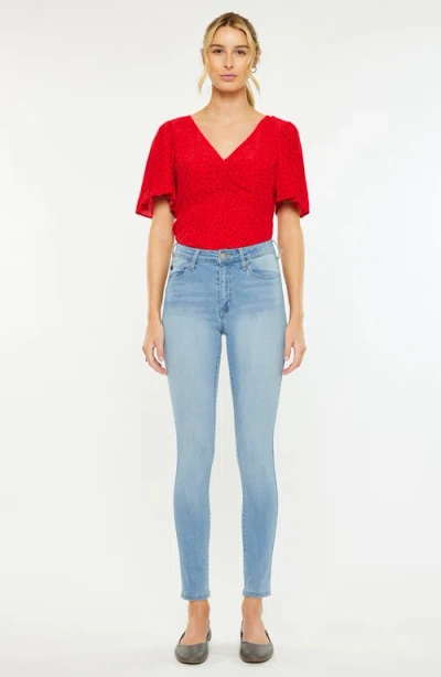 Kancan Julija Essentials High Rise Super Skinny Jeans In Blue