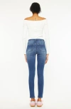 Kancan Julija Essentials High Rise Super Skinny Jeans In Blue