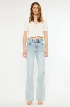 Kancan Kara High Rise Flare Jeans In Blue