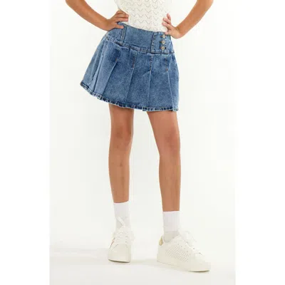 Kancan Kids'  Kelly Pleated Skort In Blue