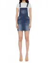 Kancan Lala Overall Skirt In Medium Wash In Multi