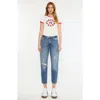 Kancan Lorelei Ultra High Rise Mom Jeans In Blue