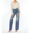 Kancan Lydia High Rise 90's Jean In Denim-medium Wash In Multi