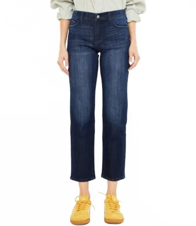 KANCAN MADELYN MID RISE BOYFRIEND JEANS IN BLUE