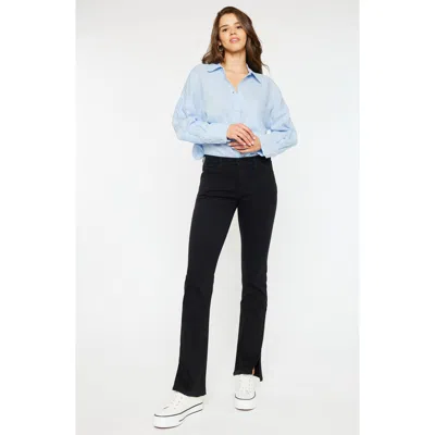 Kancan Mai Mid Rise Y2k Bootcut Jeans In Black