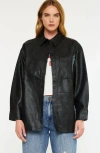 Kancan Margo Faux Leather Jacket In Black