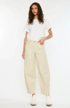 Kancan Mariana Low Slung Horseshoe Jeans In Neutral
