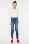Kancan Marinette High Rise Ankle Skinny Jeans In Blue