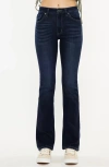 Kancan Marla High Rise Skinny Bootcut Jeans In Dark Wash