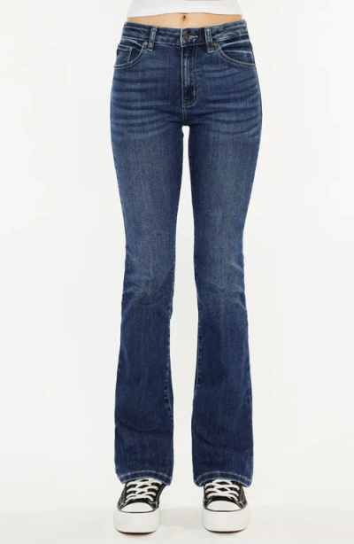 Kancan Marla High Rise Skinny Bootcut Jeans In Medium Wash