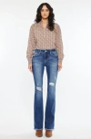 Kancan Mia Essentials Low Rise Baby Bootcut Jeans In Blue