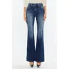 Kancan Michelle High Rise Flare Jeans In Dark Wash