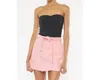 Kancan Mid Rise A-line Mini Skirt In Pink