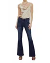 Kancan Mid-rise Flare Jeans In Blue In Blue