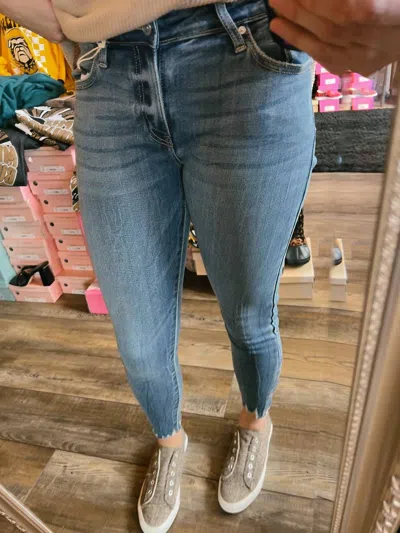 Kancan Mid Rise Skinny Jean In Blue