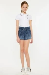Kancan Mimi Paperbag Shorts In Blue
