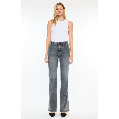 Kancan Misty Ultra High Rise Flare Jeans In Gray