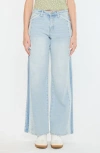 Kancan Mona High Rise Wide Leg Jeans In Blue