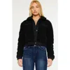 Kancan Monet Cropped Jacket In Black
