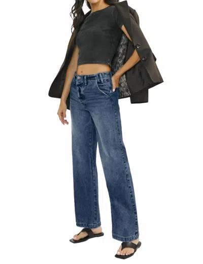 Kancan Monica High-rise 90's Jeans In Vintage Dark In Blue